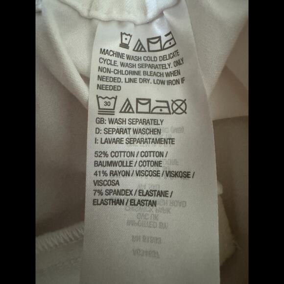 Isaac Mizrahi Live White Pull-On Pants Women’s Plus 26W Tall Cotton Blend NWOT - Picture 10 of 10